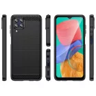 Samsung Galaxy M33 5G Tok - Tech-Protect TPUCarbon - Fekete