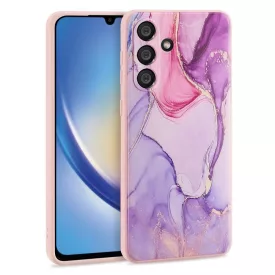   Samsung Galaxy A34 5G Tok - Tech-Protect Mood - Pink-Márvány