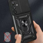 Samsung Galaxy A14 4G / 5G Tok - Tech-Protect CamShield Pro - Fekete