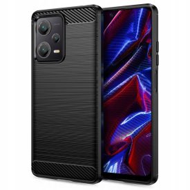 Xiaomi Redmi Note 12 5G / Poco X5 5G Tok - Tech-Protect TPUCarbon - Fekete   Xiaomi Redmi Note 12 5G / Poco X5 5G Tok - Tech-Protect TPUCarbon - Fekete