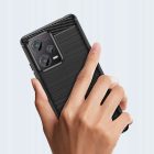 Xiaomi Redmi Note 12 5G / Poco X5 5G Tok - Tech-Protect TPUCarbon - Fekete