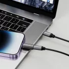 Tech-Protect UltraBoost Lightning - USB-C Adapter - Fekete