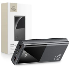 Tech-Protect PB13 Power Bank 20000mAh 22.5W - 2x USB-A + USB-C + A-C Kábel - Szürke   Tech-Protect PB13 Power Bank 20000mAh 22.5W - 2x USB-A + USB-C + A-C Kábel - Szürke