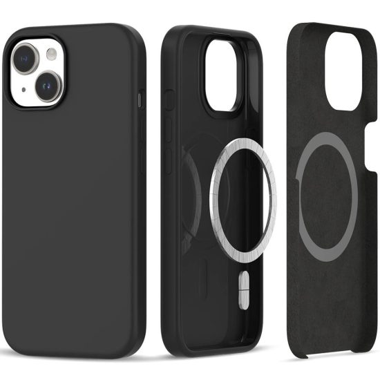 iPhone 15 Tok - Tech-Protect Silicone MagSafe - Fekete