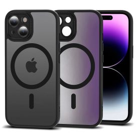 iPhone 15 Tok - Tech-Protect MagMat Cam+ MagSafe - Matt Fekete   iPhone 15 Tok - Tech-Protect MagMat Cam+ MagSafe - Matt Fekete