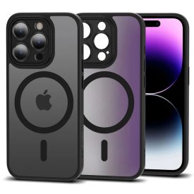 iPhone 15 Pro Tok - Tech-Protect MagMat Cam+ MagSafe - Matt Fekete   iPhone 15 Pro Tok - Tech-Protect MagMat Cam+ MagSafe - Matt Fekete