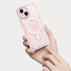 iPhone 15 Pro Tok - Tech-Protect FlexAir Hybrid MagSafe - Átlátszó-Csillogó