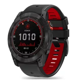   Garmin Fenix 3 / 5X / 3HR / 5X Plus / 6X / 6X Pro / 7X Szíj - Tech-Protect IconBand Pro - Fekete-Piros