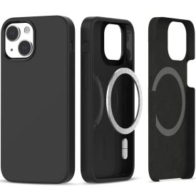 iPhone 13 / 14 Tok - Tech-Protect Silicone MagSafe - Fekete iPhone 13 / 14 Tok - Tech-Protect Silicone MagSafe - Fekete