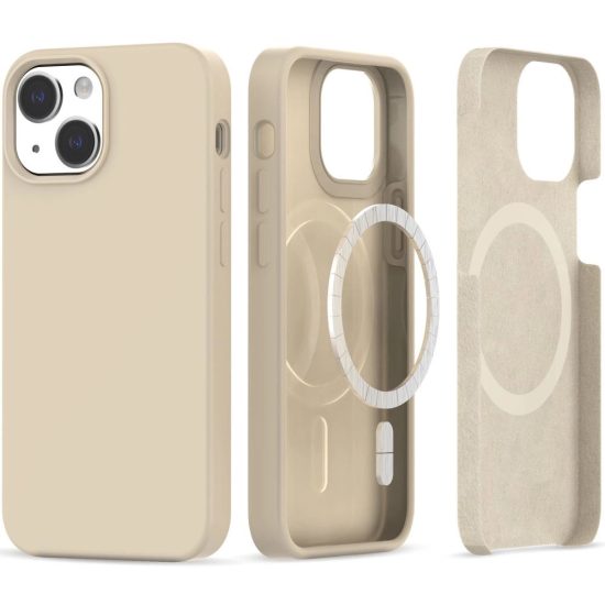 iPhone 13 / 14 Tok - Tech-Protect Silicone MagSafe - Bézs