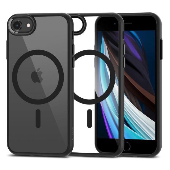 iPhone 7 / 8 / SE 2020 / 2022 Tok - Tech-Protect MagMat MagSafe - Átlátszó-Fekete