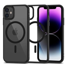 iPhone 11 Tok - Tech-Protect MagMat MagSafe - Átlátszó-Fekete   iPhone 11 Tok - Tech-Protect MagMat MagSafe - Átlátszó-Fekete