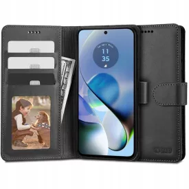   Motorola Moto G54 5G / G54 5G Power Edition Tok - Tech-Protect Wallet - Fekete