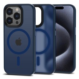 iPhone 15 Pro Tok - Tech-Protect MagMat MagSafe - Matt Kék iPhone 15 Pro Tok - Tech-Protect MagMat MagSafe - Matt Kék