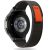 Samsung Galaxy Watch 4/5/5 Pro/6/7/FE Szíj - Tech-Protect Nylon Strap - Fekete-Narancs