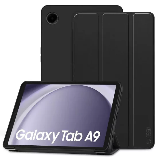 Samsung Galaxy Tab A9 8.7" X110 / X115 Tok - Tech-Protect SmartCase - Fekete