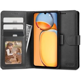 Xiaomi Redmi 13C / Poco C65 Tok - Tech-Protect Wallet - Fekete   Xiaomi Redmi 13C / Poco C65 Tok - Tech-Protect Wallet - Fekete