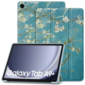   Samsung Galaxy Tab A9+ 11" X210 / X215 / X216 Tok - Tech-Protect SmartCase - Virágos
