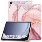 Samsung Galaxy Tab A9+ 11" X210 / X215 / X216 Tok - Tech-Protect SmartCase - Pink Márvány