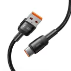 Tech-Protect UltraBoost Evo USB-A - USB-C Kábel - 0.5m 5A 100W - Fekete