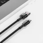 Tech-Protect UltraBoost Evo USB-A - USB-C Kábel - 0.5m 5A 100W - Fekete