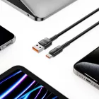 Tech-Protect UltraBoost Evo USB-A - USB-C Kábel - 0.5m 5A 100W - Fekete
