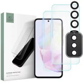   Samsung Galaxy A35 5G Kijelzővédő és Kameravédő Üvegfólia Készlet - Tech-Protect Supreme Set