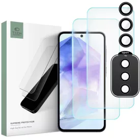   Samsung Galaxy A55 5G Kijelzővédő és Kameravédő Üvegfólia Készlet - Tech-Protect Supreme Set