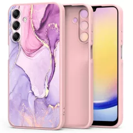   Samsung Galaxy A25 5G Tok - Tech-Protect Mood - Pink-Márvány