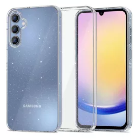   Samsung Galaxy A25 5G Tok - Tech-Protect FlexAir - Átlátszó-Csillogó