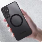 Samsung Galaxy A35 5G Tok - Tech-Protect MagMat MagSafe - Matt Átlátszó-Fekete