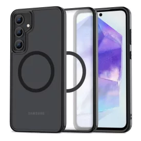   Samsung Galaxy A55 5G Tok - Tech-Protect MagMat MagSafe - Matt Fekete