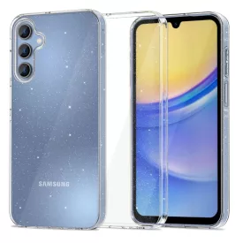   Samsung Galaxy A15 4G / 5G Tok - Tech-Protect FlexAir - Átlátszó-Csillogó