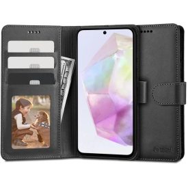 Samsung Galaxy A35 5G Tok - Tech-Protect Wallet - Fekete Samsung Galaxy A35 5G Tok - Tech-Protect Wallet - Fekete