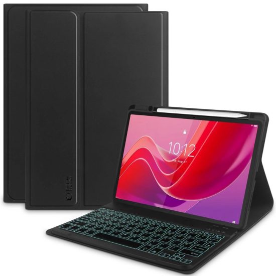 Lenovo Tab M11 11" TB-330 Tok - Tech-Protect SC Ceruzatartóval és Angol Billentyűzettel - Fekete