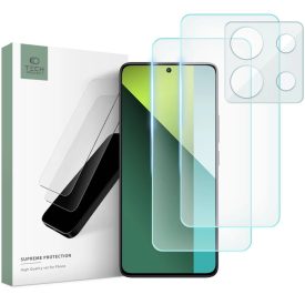   Xiaomi Redmi Note 13 Pro 5G / Poco X6 5G Kijelzővédő és Kameravédő Üvegfólia Készlet - Tech-Protect Supreme Set