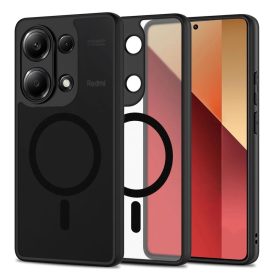 Xiaomi Redmi Note 13 Pro 4G / LTE Tok - Tech-Protect MagMat MagSafe - Matt Fekete   Xiaomi Redmi Note 13 Pro 4G / LTE Tok - Tech-Protect MagMat MagSafe - Matt Fekete
