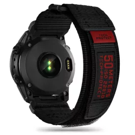   Garmin Fenix ​​3 / 5X / 3HR / 5X Plus / 6X / 6X Pro / 7X Szíj - Tech-Protect Scout Pro - Fekete