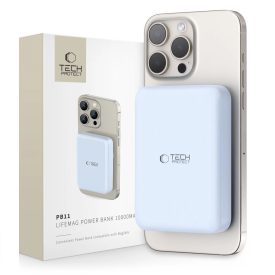   Tech-Protect LifeMag PB11 MagSafe Powerbank - 10000mAh 15W USB-C - Kék