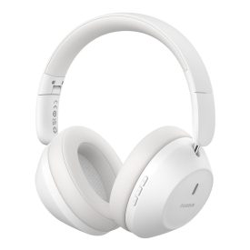 Baseus Bass 30 Max Vezeték Nélküli On-Ear Bluetooth 5.3 Fejhallgató - Fehér   Baseus Bass 30 Max Vezeték Nélküli On-Ear Bluetooth 5.3 Fejhallgató - Fehér