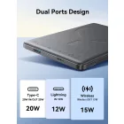 Joyroom JR-PBM08 Ultravékony MagSafe / Qi Power Bank 5000mAh 20W CCC - Szürke
