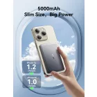Joyroom JR-PBM08 Ultravékony MagSafe / Qi Power Bank 5000mAh 20W CCC - Szürke