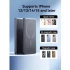 Joyroom JR-PBM08 Ultravékony MagSafe / Qi Power Bank 5000mAh 20W CCC - Szürke