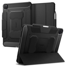   iPad Pro 13" (2024) Tok - Spigen Rugged Armor Pro - Fekete