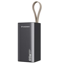   Wozinsky K65+ Powerbank - 30000mAh 65W - 2x USB-C + 1x USB-A - Szürke