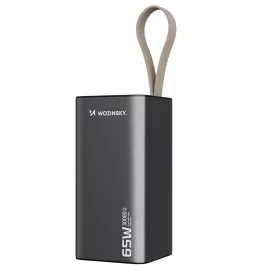  Wozinsky K65+ Powerbank - 30000mAh 65W - 2x USB-C + 1x USB-A - Szürke