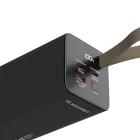 Wozinsky K65+ Powerbank - 30000mAh 65W - 2x USB-C + 1x USB-A - Szürke