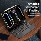 iPad Pro 11" (2024) Tok és Billentyűzet - Dux Ducis MK Keyboard Case - Fekete
