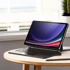 Samsung Galaxy Tab S10 FE / S9 / S9 FE / S8 / S7 Tok és Billentyűzet - Dux Ducis MK Keyboard Case - Fekete