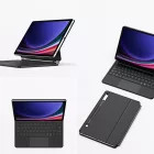 Samsung Galaxy Tab S10 FE / S9 / S9 FE / S8 / S7 Tok és Billentyűzet - Dux Ducis MK Keyboard Case - Fekete